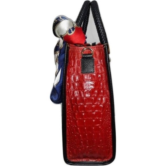 Genuine Leather/Suede Handbag - Picture 2 of 9